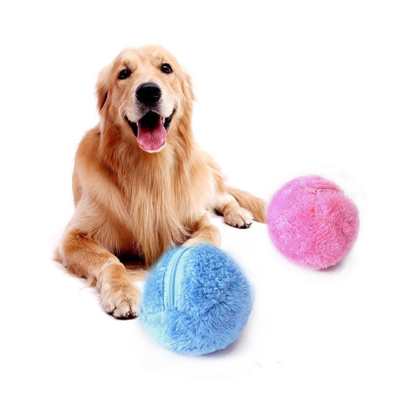 Automatic Pet Plush Ball