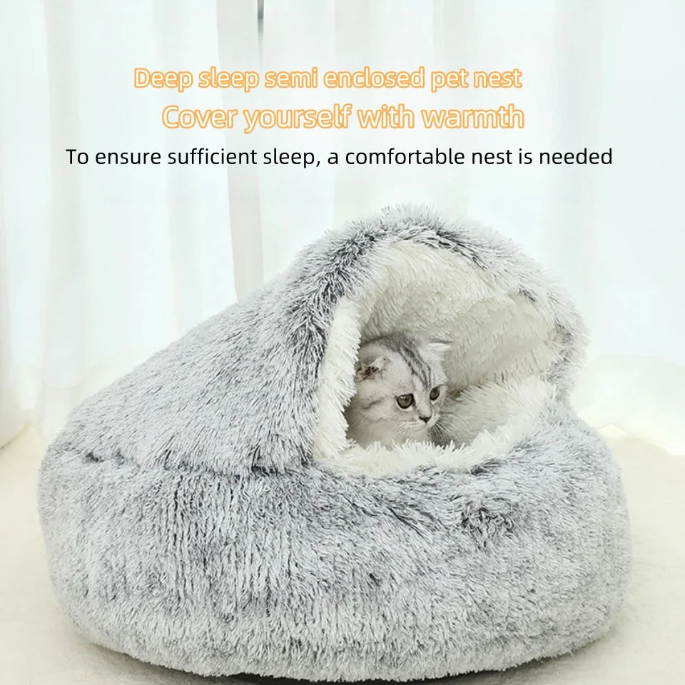 AniLinn™ - Winter Warm Shell Nest Semi-Closed Pet Nest