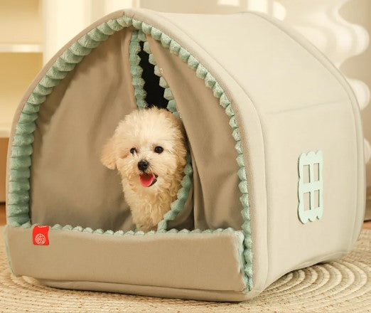 Enclosed House bed for Small cat & Dogs